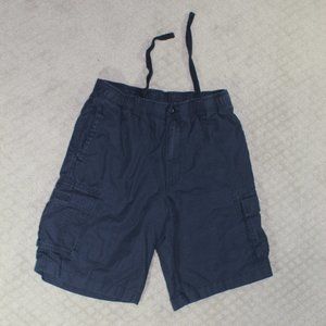 Rountree & Yorke Men's Size 32 Navy Flat Front Cargo Drawstring Shorts